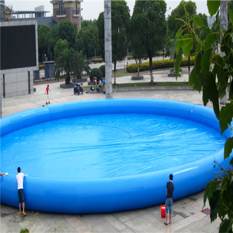 安徽 移动大型户外 充气水池价格  儿童户外水上乐园  大型闯关充气水池游泳池图片