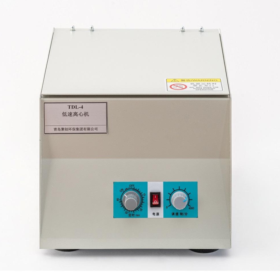 聚创环保TDL-4型低速台式离心机，利用离心力，分离液体与固体颗粒或液体与液体的混合物中各组分的机械图片