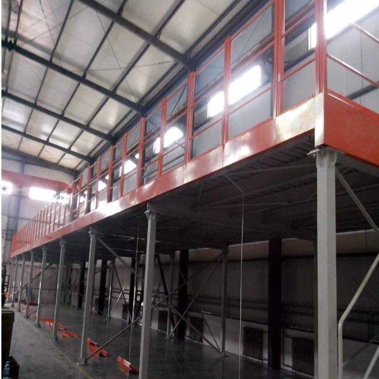 钢平台货架厂商供应车间货架 二层钢制平台 价格合理 森沃仓储图片