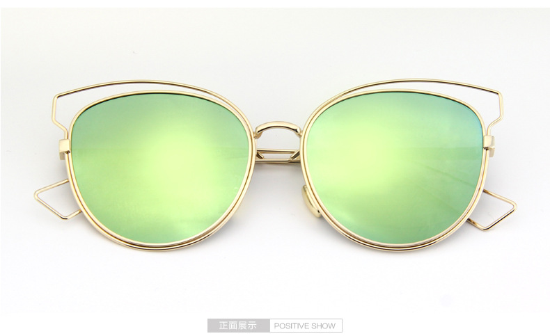 2016新款太阳镜批发 时尚潮流太阳眼镜 个性女士墨镜 猫眼太阳镜示例图20