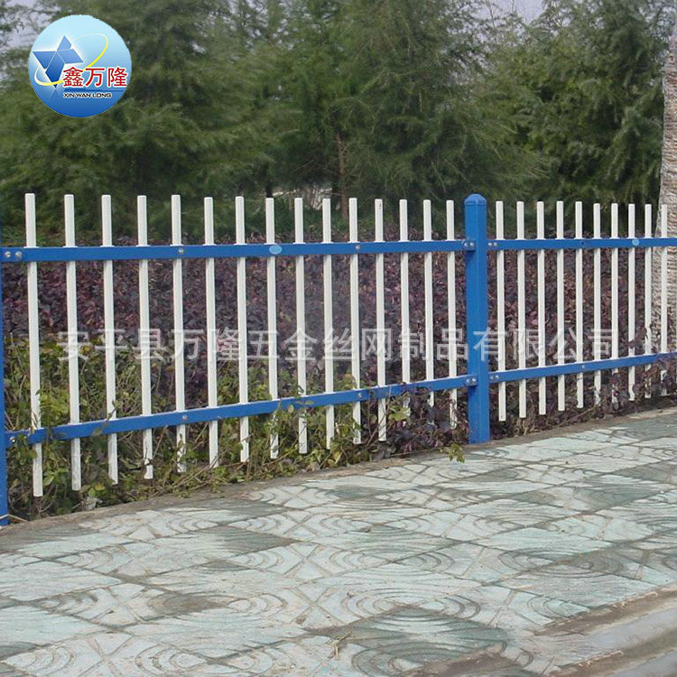 加工定制 双横栏锌钢护栏 锌钢围墙护栏 双横栏围场栏杆示例图12