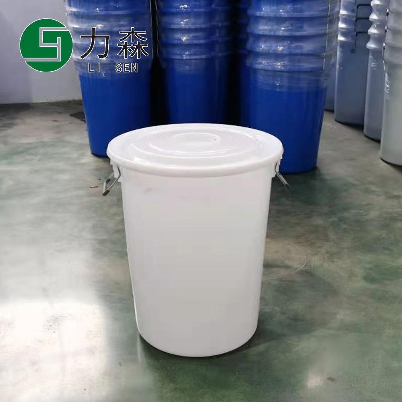 四川周转塑胶圆桶	塑料水桶江苏力森厂家直销批发厨余垃圾桶