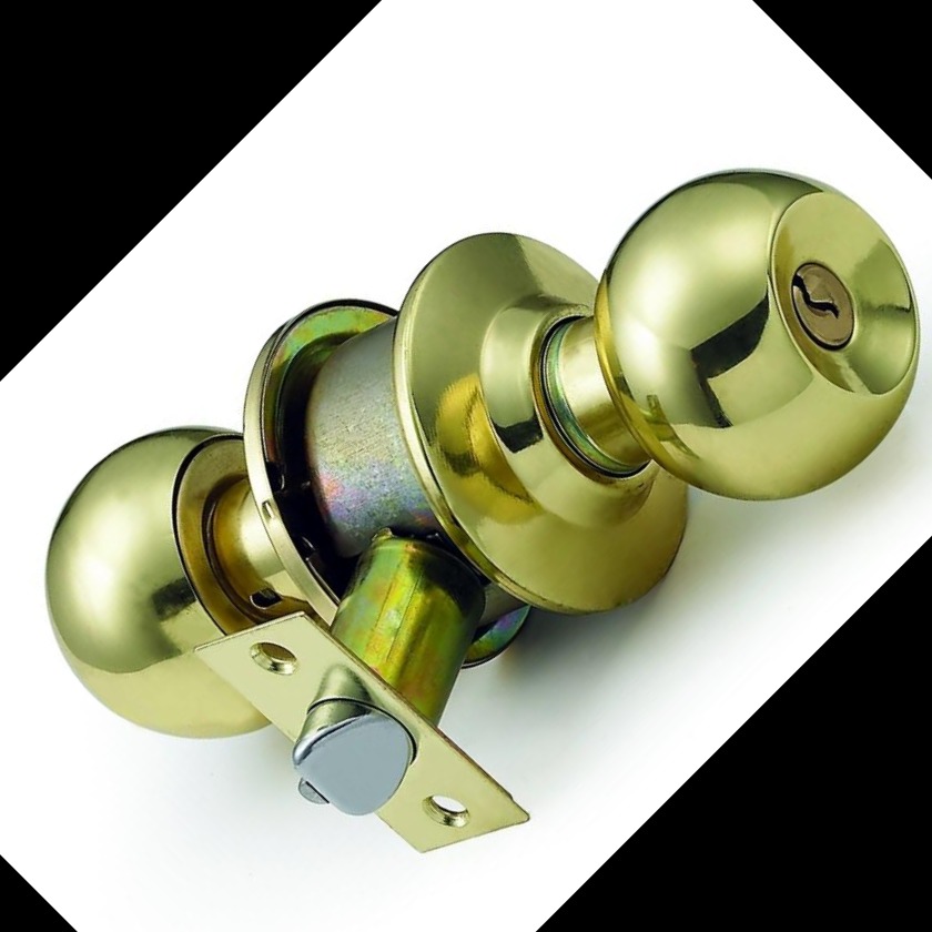 厂家直销587球型锁 圆筒锁 机械门锁 五金锁具(图)