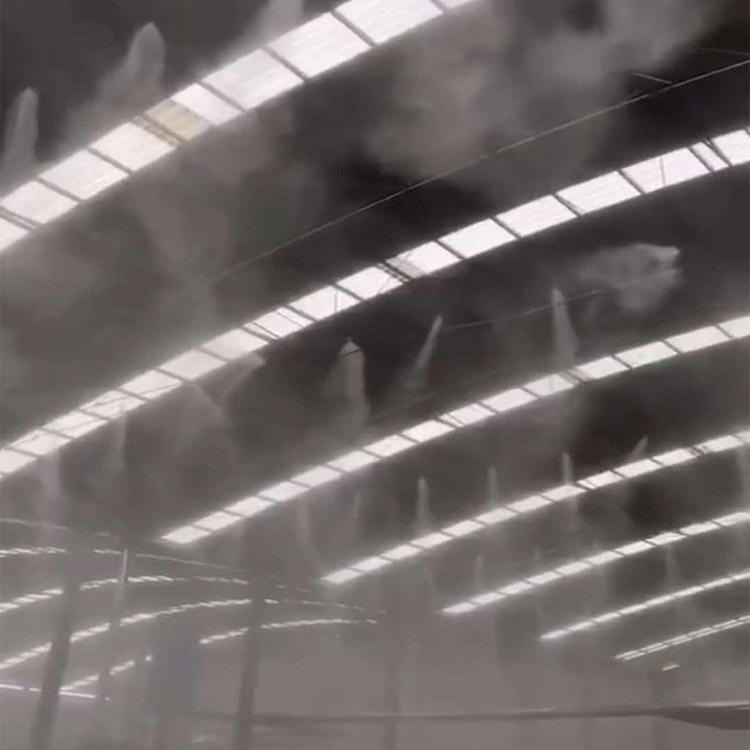 厂家鹏宣建筑围档喷淋4kw 工地围挡喷雾 车间除尘喷淋系统喷雾机 路灯喷淋