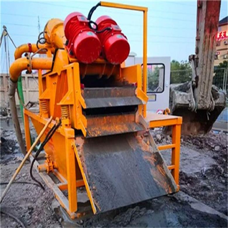 扬州建筑打桩泥浆泥水分离设备洗沙泥水分离机效果图山西万泽锦达机械制造WFL-250