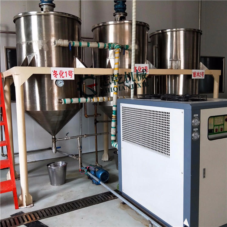 食用油精炼设备 小型油脂精炼机组 厂家 核桃油脱酸设备 茶籽油精炼机