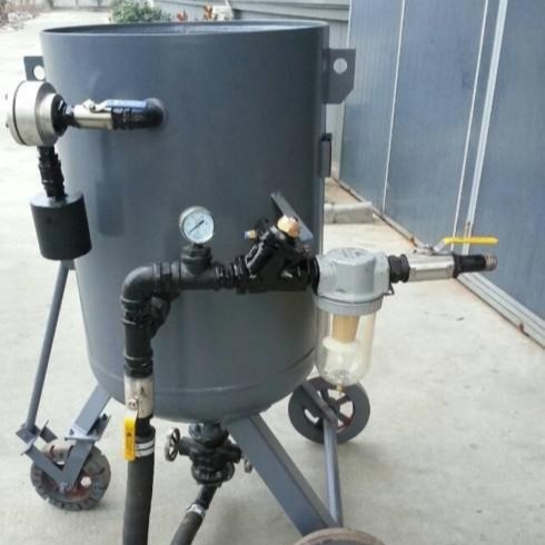 喷砂机空气过滤器 小型喷砂罐安兴 电器控喷砂机供应商 应用广泛