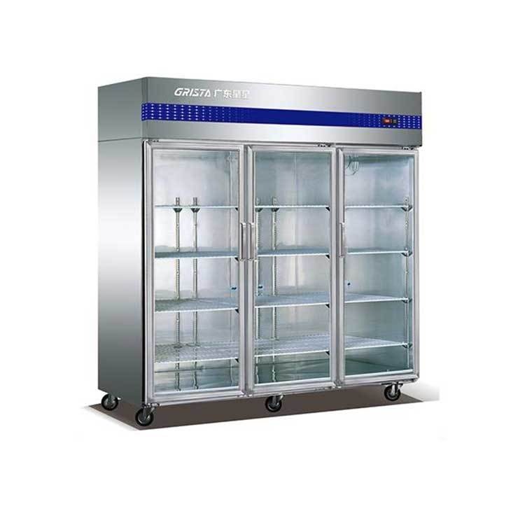 格林斯达商用展示柜 SG1.6E3-GX大三门立式展示柜 三玻璃门冷藏展法柜 星星经济款保鲜陈列柜