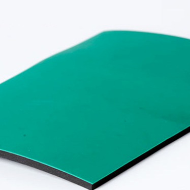 黑绿混合色防静电胶垫厂家大量现货直销   优质环保防静电胶垫价格
