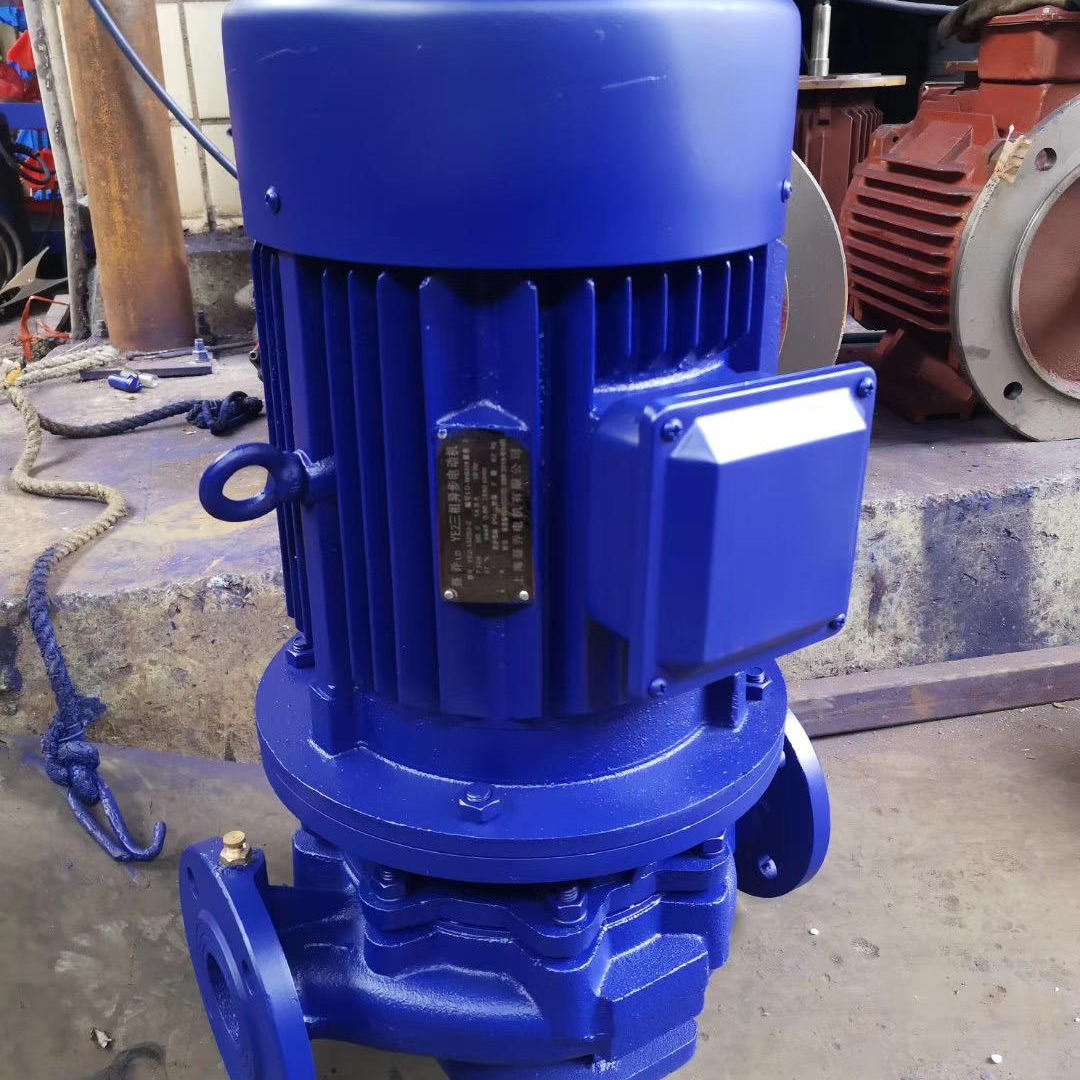 ISG立式管道离心泵 冷却水循环泵/空调热水循环泵 清水泵 不锈钢管道离心泵  ISG40-125/A 式离心泵 增压泵