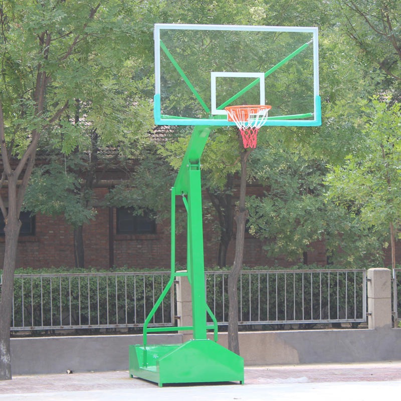 篮鲸可升降篮球架 邢台手动篮球架 广场小区篮球架 可升降手动篮球架图片