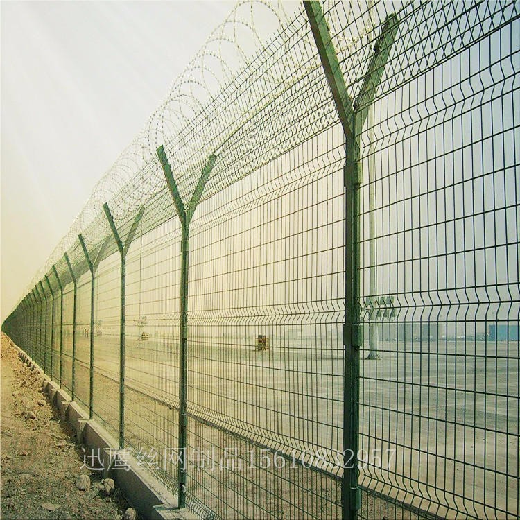 机场围栏网   迅鹰3米长拼接围栏网   晋中包塑方孔围栏网货源