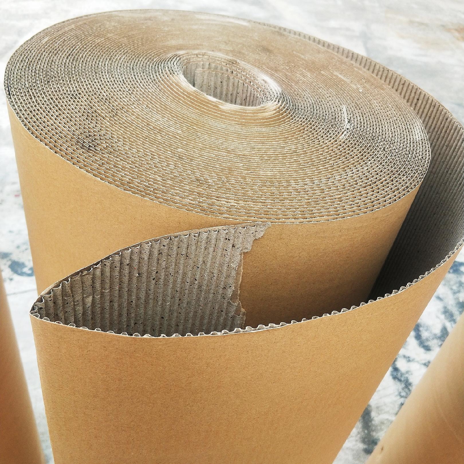 清远瓦楞纸皮 家具包装纸 打包卷纸1.4米双层瓦楞见坑纸 清远印字纸皮定做 纸皮厂