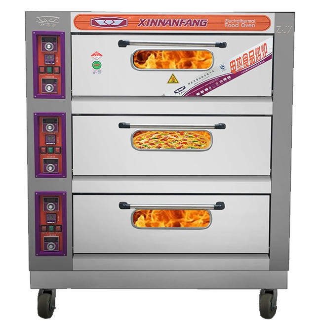 新南方烤箱三层六盘电烤箱加装超温保护面包蛋糕披萨店  YXD-60C型 批发销售