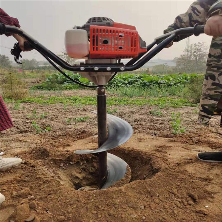 挖树窝机快速种树小工具    山区坡地必用钻坑机  电杆挖坑机新式机械图片