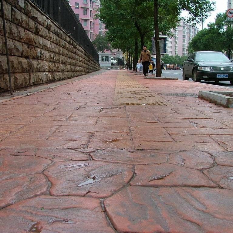 艺术墙面压花 湖南城市路面施工工程洽谈 邵阳地坪材料直供