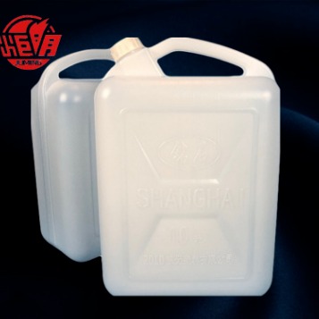 HDPE方形塑料桶|食品级白色10公斤扁桶|10升手提酒桶油桶塑料桶