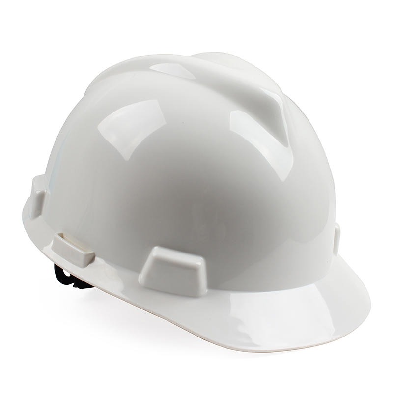 MSA/梅思安10166895-L V-Gard标准型白色ABS安全帽超爱戴帽衬PVC吸汗带D型下颌带（印字）