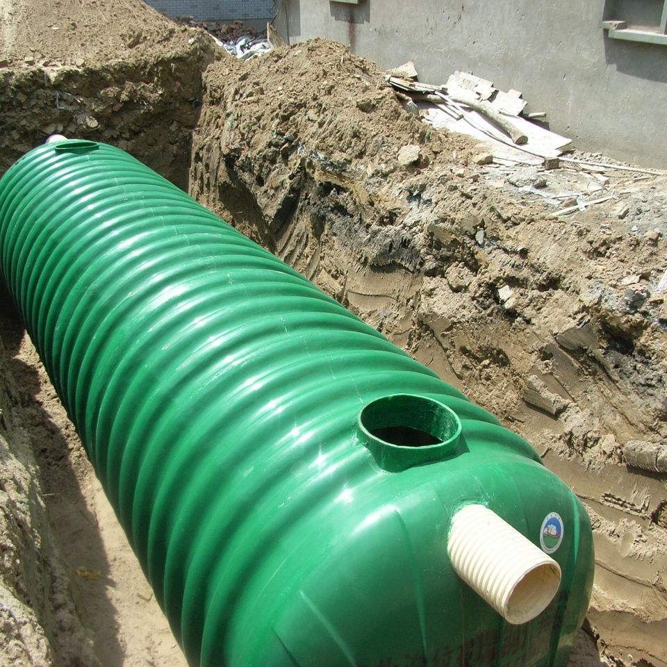 玻璃钢化粪池 隔油池1-100立方 家用成品一体化污水处理设备  河北龙轩 欢迎选购