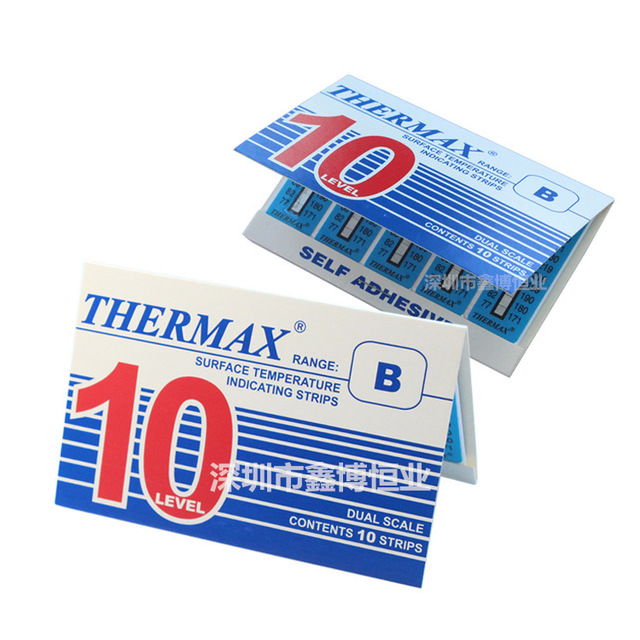 10格B型 77-127度温度试纸 英国THERMAX温度试纸 英国TMC温度美图片