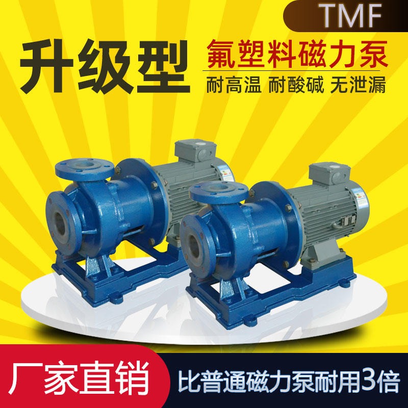 80TMF-20衬氟磁力泵 酸碱液输送泵 耐高温化工泵 可定制防爆 腾龙泵阀
