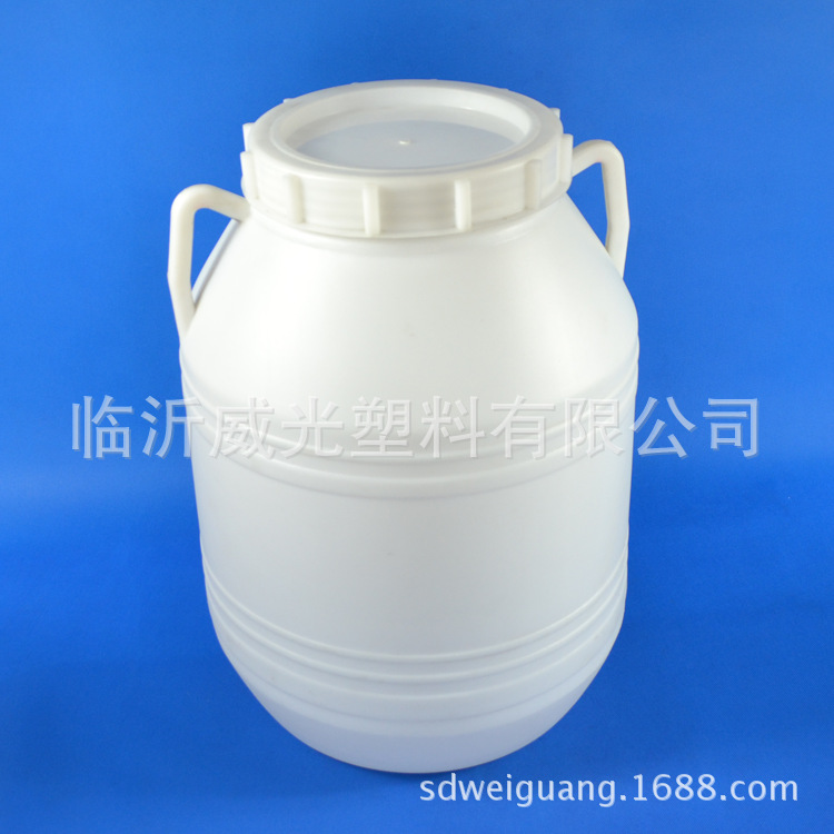 【工厂直销】威光40公斤白色民用塑料包装桶塑料桶圆形桶WG40-1示例图4