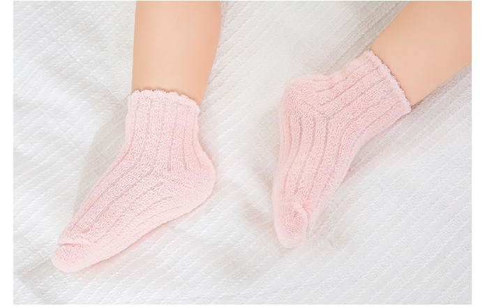 佩爱 新款婴儿宝宝秋冬棉袜0-3岁男童女童地板袜保暖袜子儿童袜子示例图5