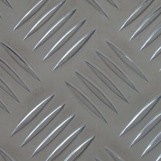 进口1A99花纹铝板，五条筋花纹纯铝板防滑铝板图片
