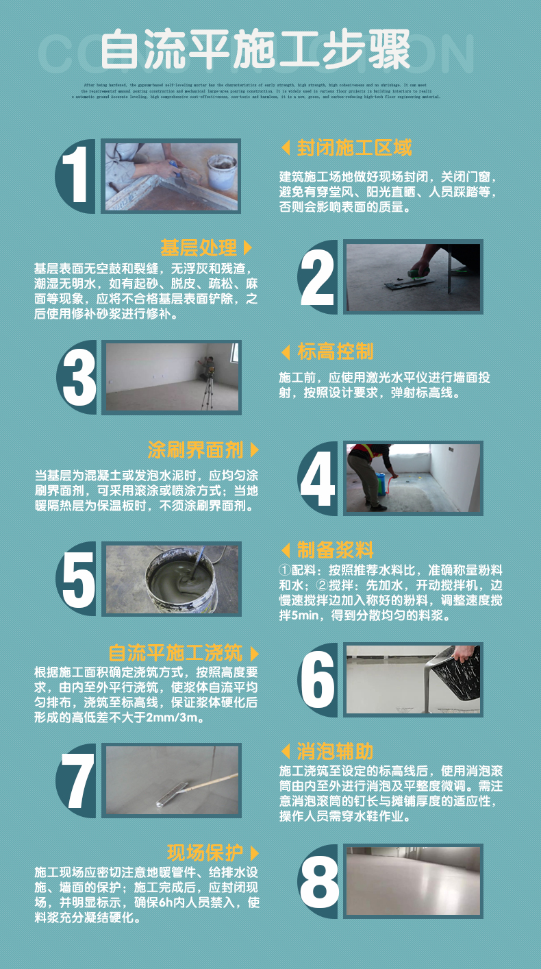武汉石膏砂浆厂  地面找平石膏自流平砂浆 石膏自流平生产厂家示例图7