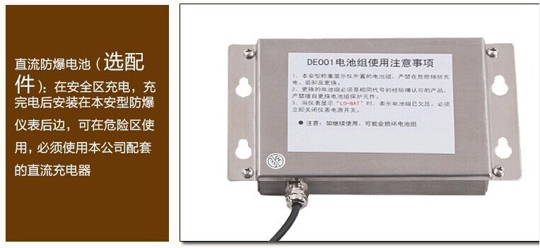 DE001防爆电池 宏力XK3101称重显示控制器电池 宏力防爆电池示例图4
