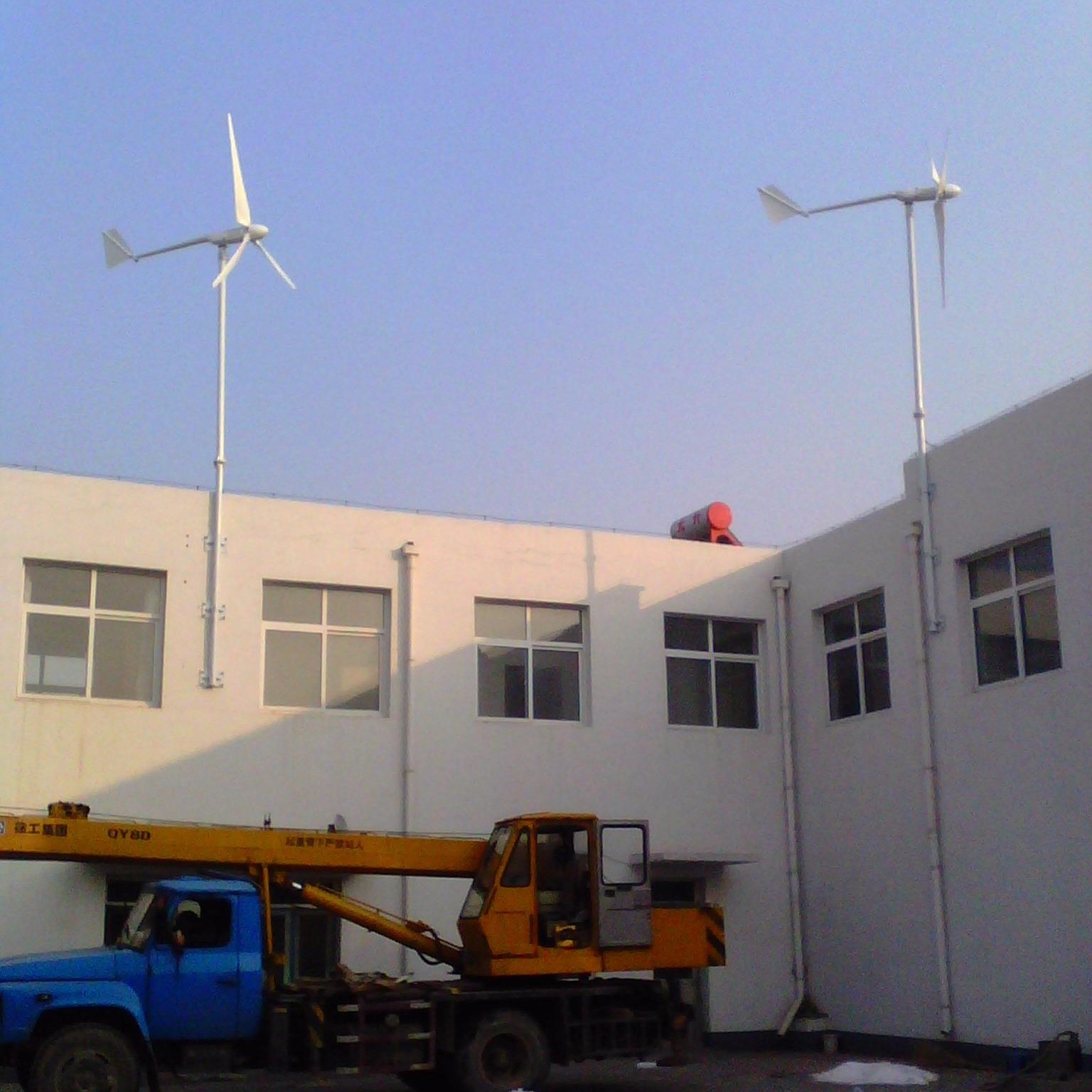 福建家庭使用2500w小型风力发电机晟成2.5kw屋顶安装款风力发电机