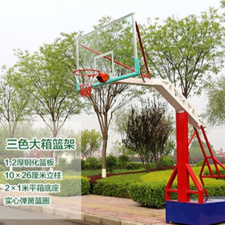 室外成人篮球架 成人专用篮球架 户外圆管篮球架 标准篮球架 篮球架厂商图片