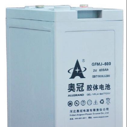 电力2v600ah电池 奥冠蓄电池GFMJ-600 胶体免维护电池 参数报价