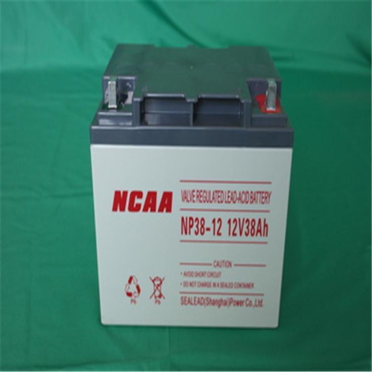 NCAA蓄电池NP38-12 12V38AH密封阀控式免维护蓄电池 UPS蓄电池 质保三年