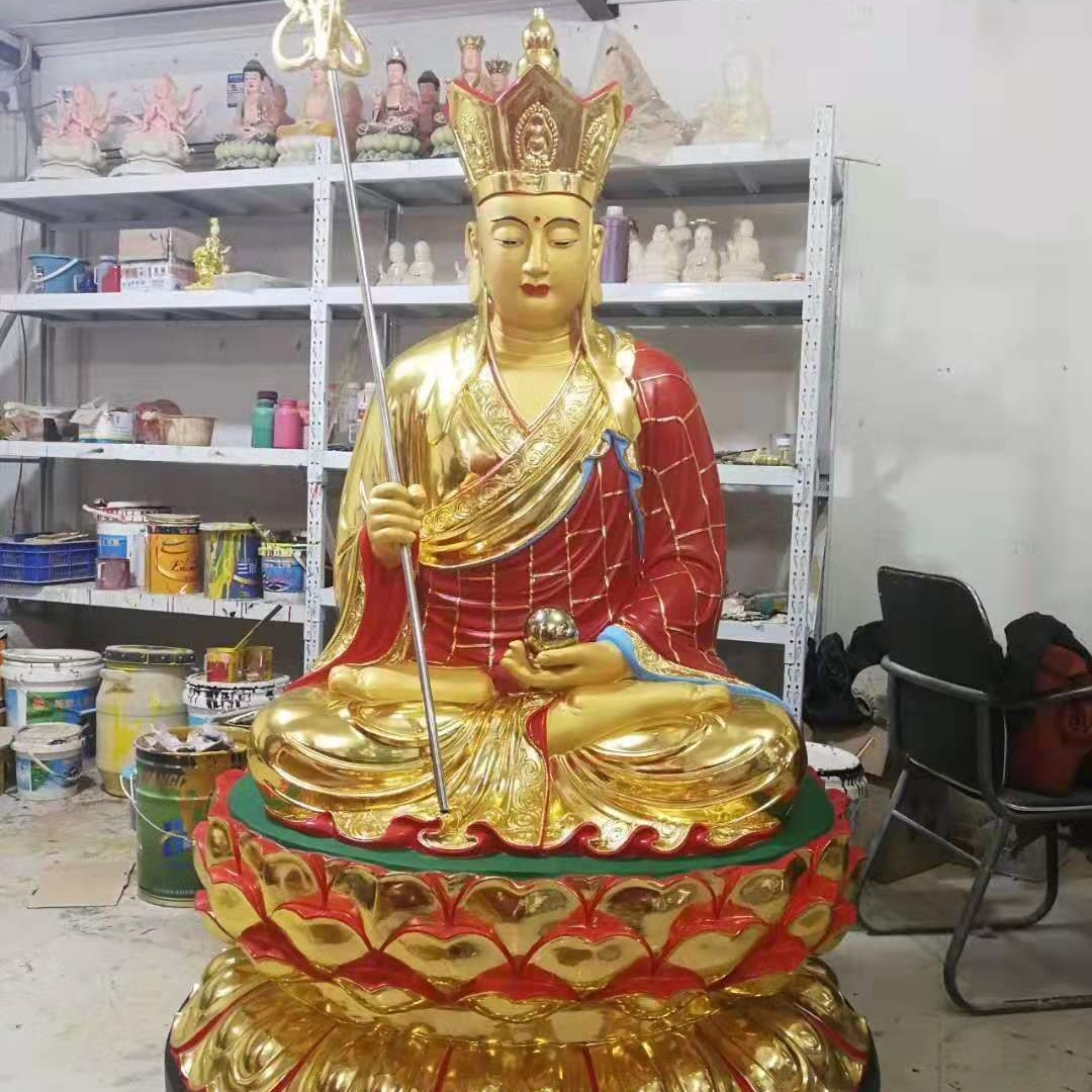 佛像 本厂专业生产精品带背光地藏王佛像 树脂地藏王菩萨 带背光地藏王佛像