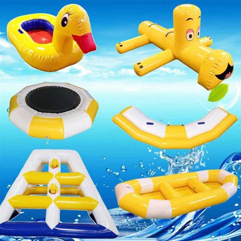 心意玩耍玩具 水上充气玩具充气跷跷板 充气小压板 各类充气水上设施玩具