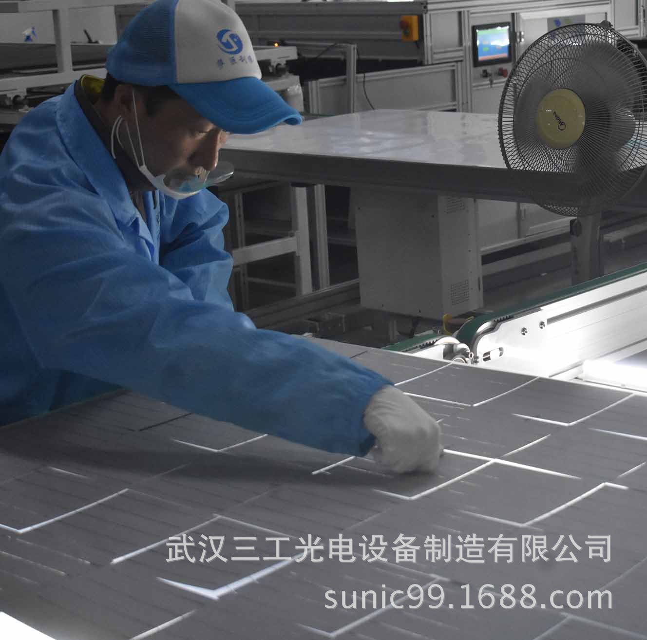 山东菏泽100MW太阳能组件生产线|分布式太阳能发电板生产设备示例图1