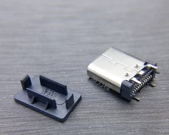 USB C Type 短体母座180度立式9.30/10.45 直插SMT 24pin 现货图片
