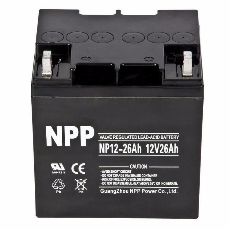 耐普蓄电池NP12-26 耐普12V26AH免维护储能蓄电池 机房UPS电源专用 参数及价格