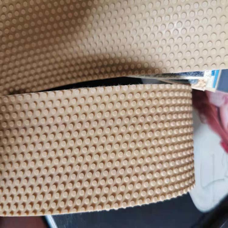 浙诚供应卷布机用进口粒面带 颗粒胶皮BO-501 糙面橡胶 包滚筒防滑刺皮