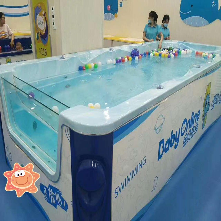 婴儿浴盆厂家 婴儿泳池冲浪浴缸商用 孕婴店亚克力婴儿泳池图片