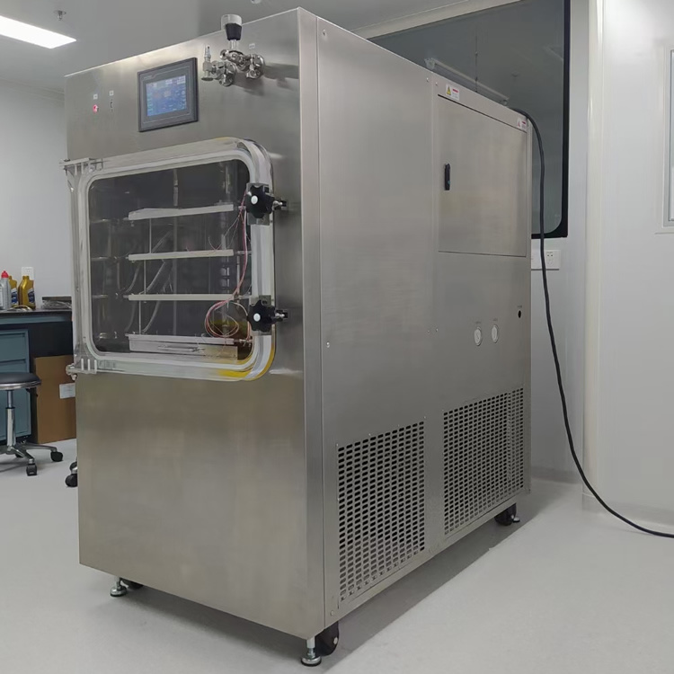 一平方化妆品冷冻干燥机 自动压盖中试冷冻干燥机 LGJ-100F冻干粉真空冻干机示例图1