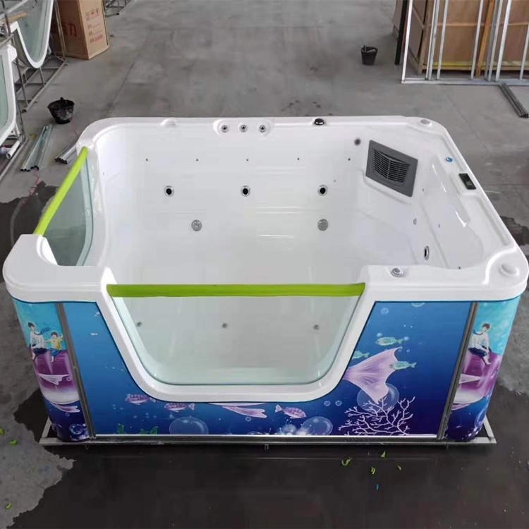 婴儿鱼缸游泳池 拼装式游泳池 月子中心设备图片
