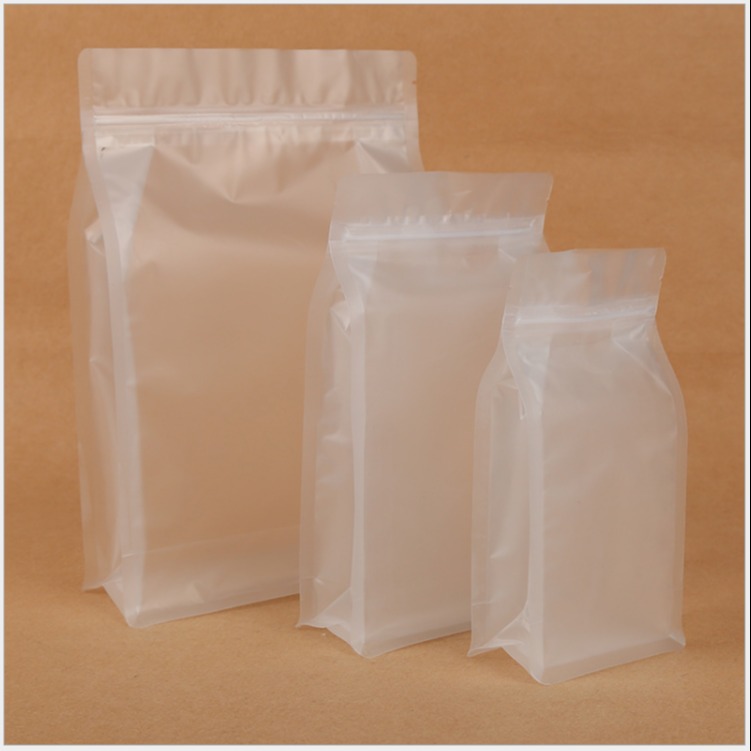 德远塑业批发透明塑料袋八边封自封袋烘焙食品零食密封塑料包装袋定制图片