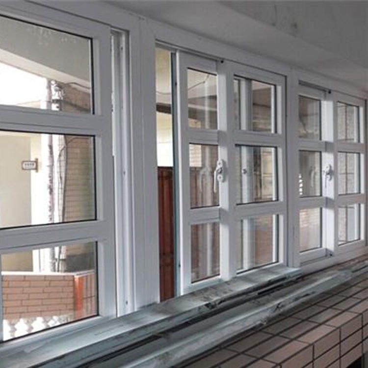 封阳台断桥塑钢中空钢化玻璃门窗 55系列门窗 铝包木塑钢窗厂家 承接工程