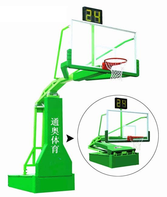 通奥 室外篮球架标准成人移动式手动液压篮球架表示训练篮球架示例图2