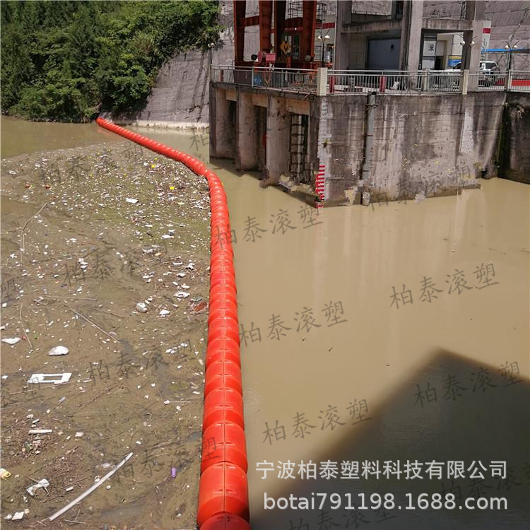 水电厂漂浮式塑料拦漂浮筒 BT800*1100水电站拦污排浮筒示例图4