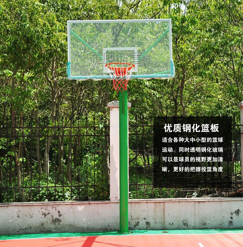 篮球架 成人 户外 地埋式 固定式 篮球架 标准 现货 厂家 家用示例图2