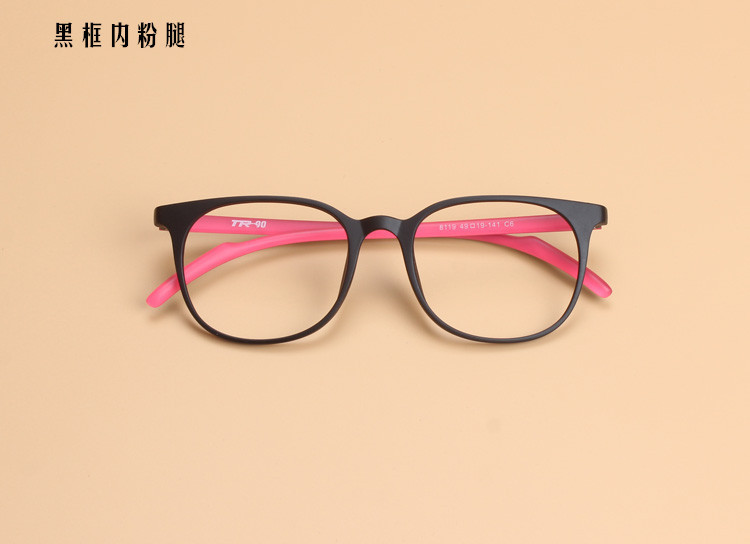 厂家批发超轻TR90眼镜架新款时尚清新简约男女式近视眼镜框AS8119示例图24