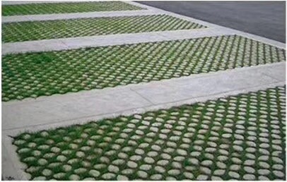 厂家直销现浇植草地坪砖塑料模具停车场草坪砖塑料模具示例图9